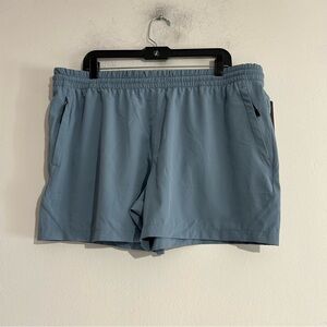 Motion Tempo 5" Athletic Shorts Blue Size XL Workout Gym Running Casual